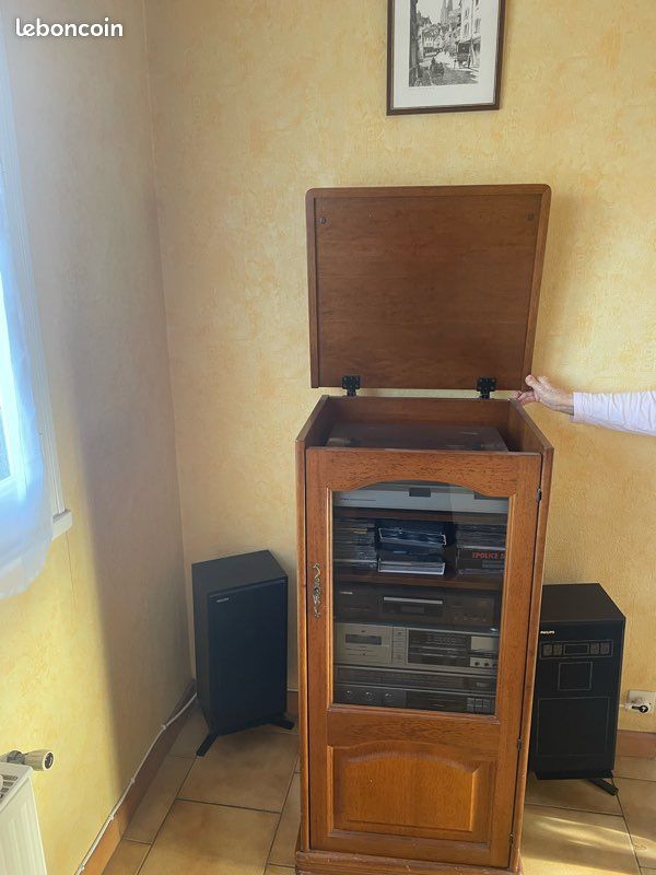 Meuble à disque et 2 enceintes (image 4)