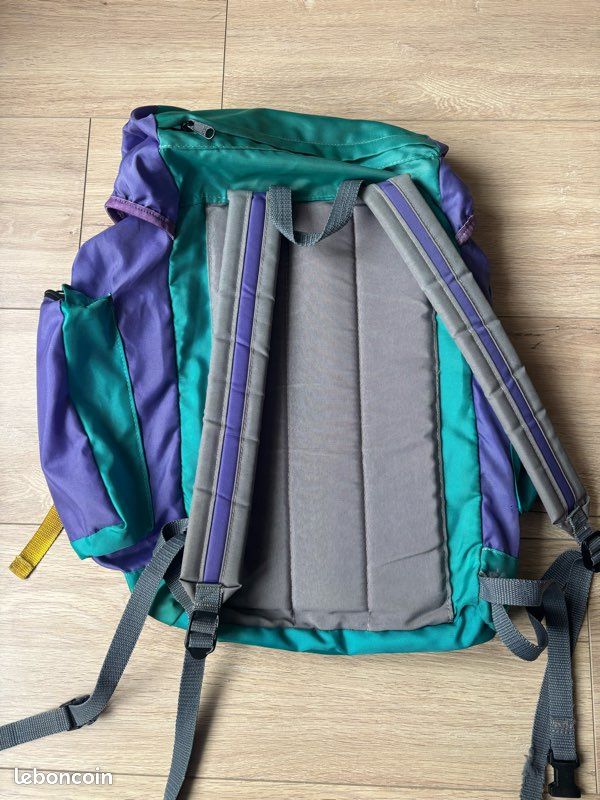 Sac à dos bleu JanSport années 90 fabriqué aux États-Unis grande