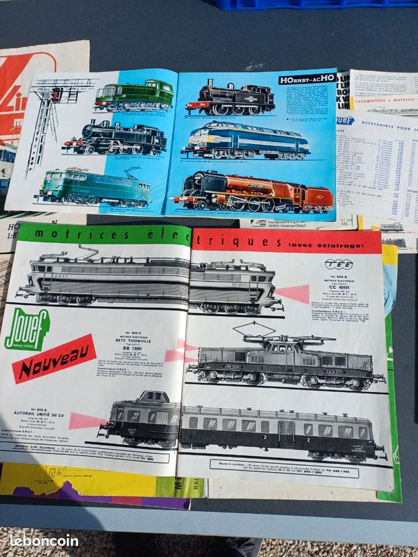 Lot De 10 Catalogues Hornby Jouef Trains Miniatures Années 1962 à 1966 Vintage