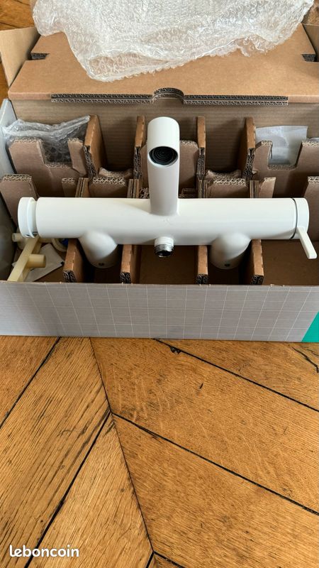 HANSGROHE Finoris Mitigeur bain douche thermostatique blanc mat (image 4)