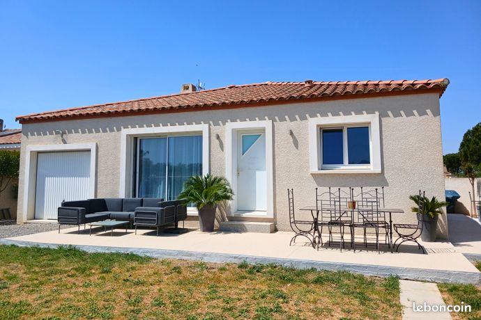 Maison plain-pied 98 m² – Terrain 607 m² – Salles-d’Aude
