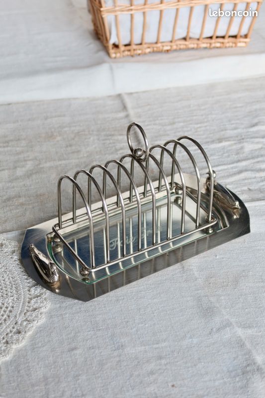 Service à foie gras vintage 3 pièces en métal argenté et verre - Décor cygne - Arts de la table