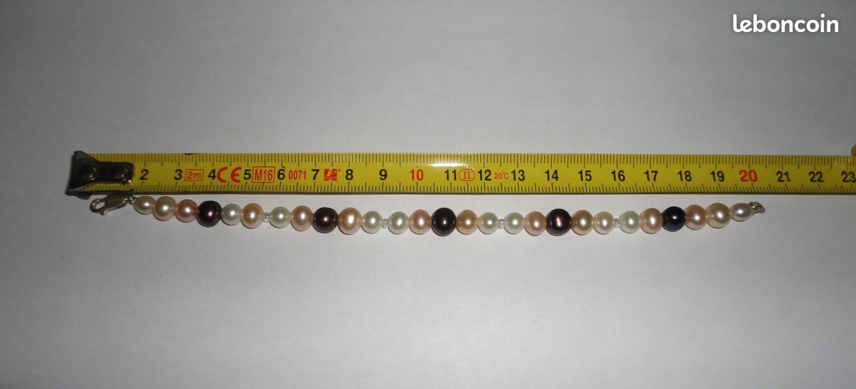 Bracelet perles de culture avec un boitier cadeau (image 3)