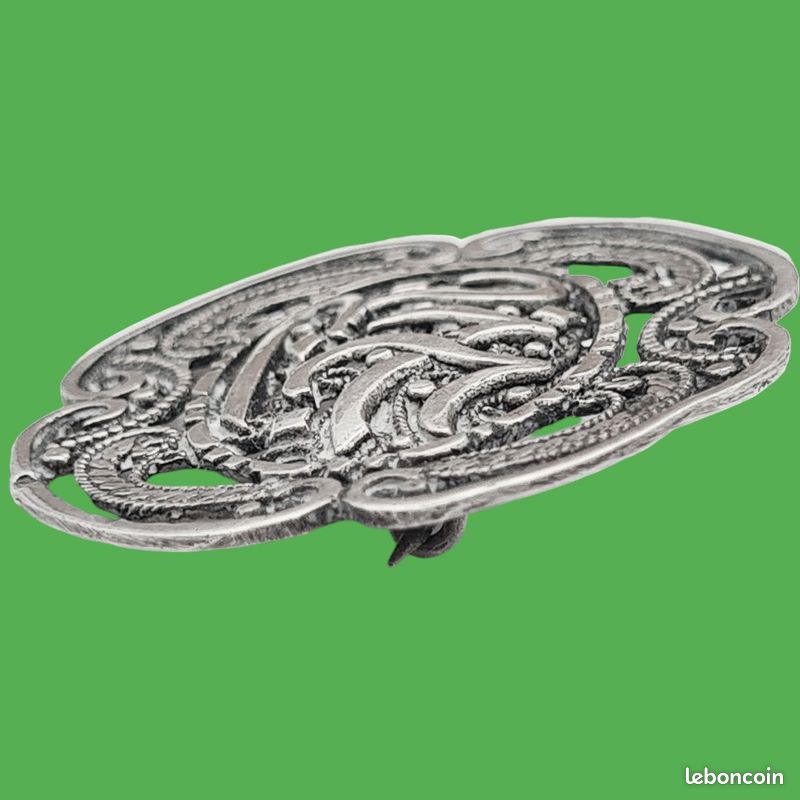 Broche Insigne Arabe/africaine En Argent Massif Sterling - Bijou Vintage, Occasion