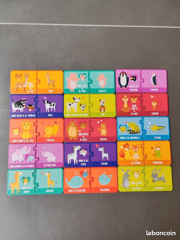 Jeu 30 cartes éducatives - les animaux (image 3)