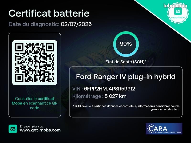 Ford Ranger 2.3 EcoBoost GTDi 281ch Stop&Start Double Cabine Stormtrack 4x4 BVA10 (image 2)
