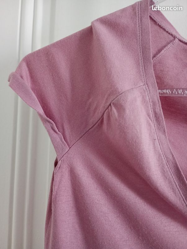 Tshirt violet PETIT BATEAU (image 8)