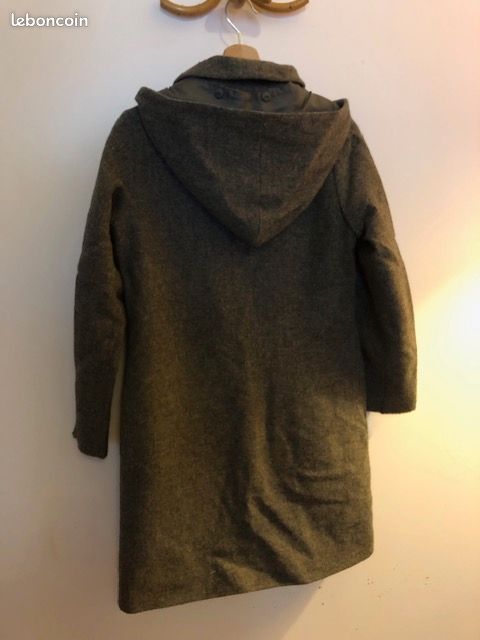 Manteau 100% laine à capuche (image 3)