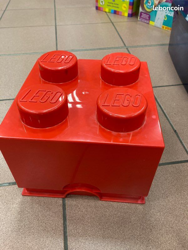 Boîte de rangement LEGO rouge Jeux Jouets