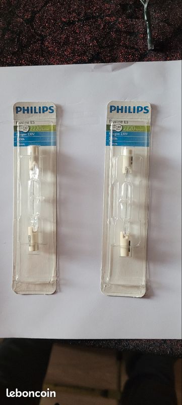 Lampe Philips ECO halogène R7s 120w équivalent 150w 78mm durée de vie 2000h (image 1)