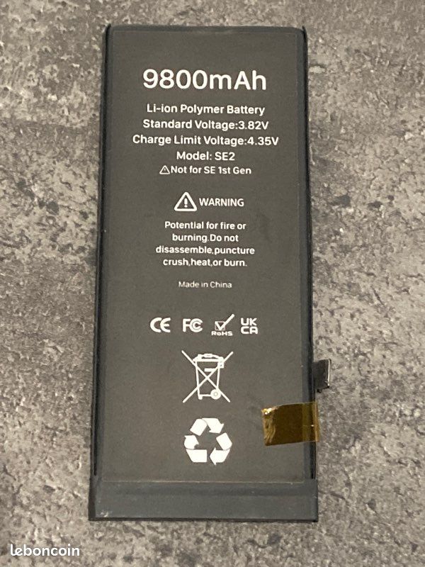 Batería De 9800 MAh Para IPhone SE 2020 – Alta Capacidad, Kit De Herramientas Incluido, Modelos A2275/A2296/A2298