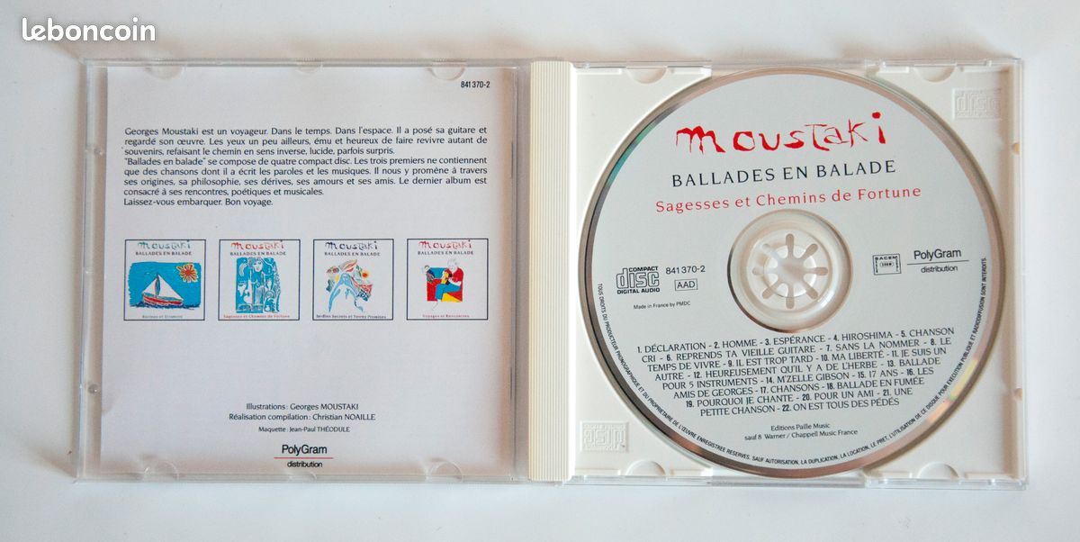 CD - Georges Moustaki (image 2)