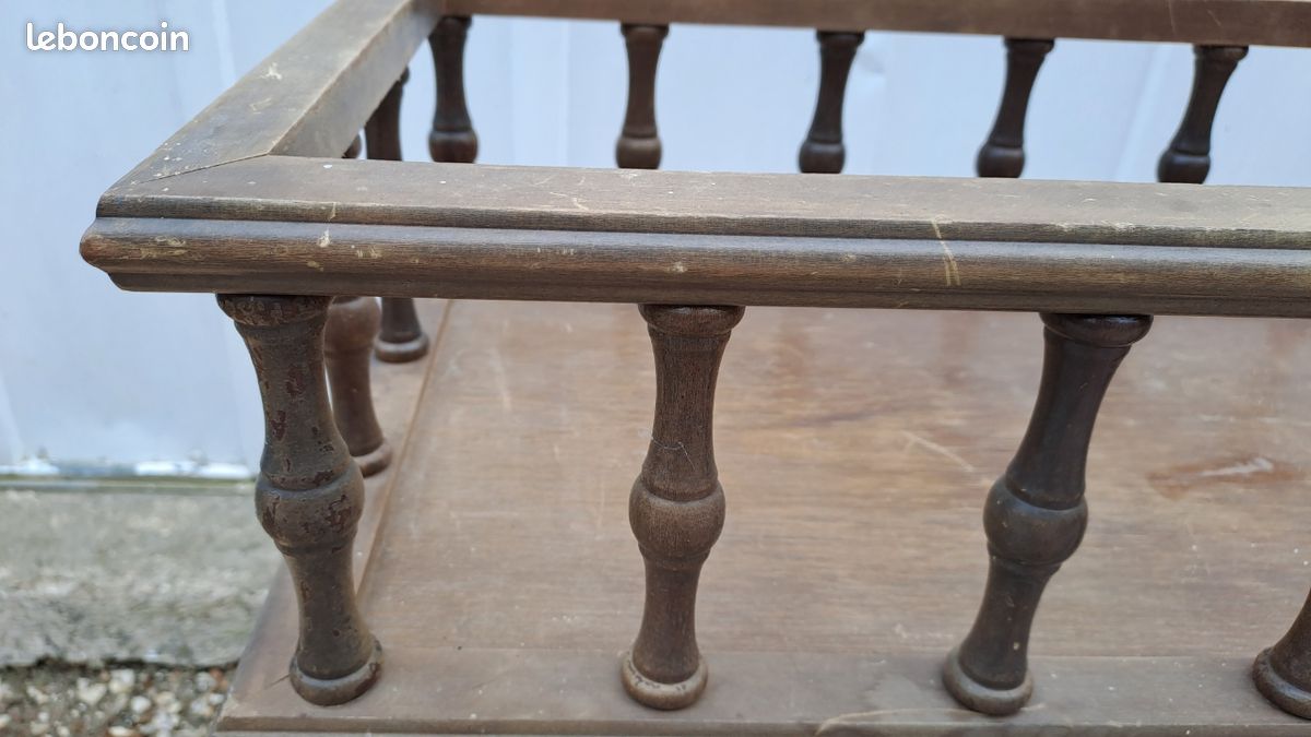 Jardinière Vintage d intérieur en bois sur pieds vernis / Porte plantes /1970-1980 (image 12)