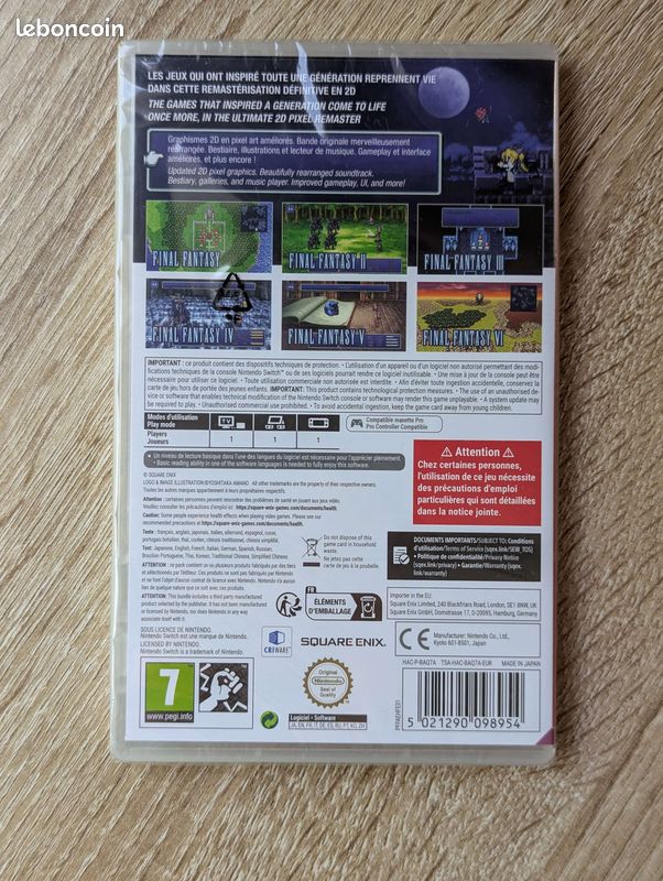 Final Fantasy I - VI Collection Pixel Remaster SWITCH neuf (image 2)