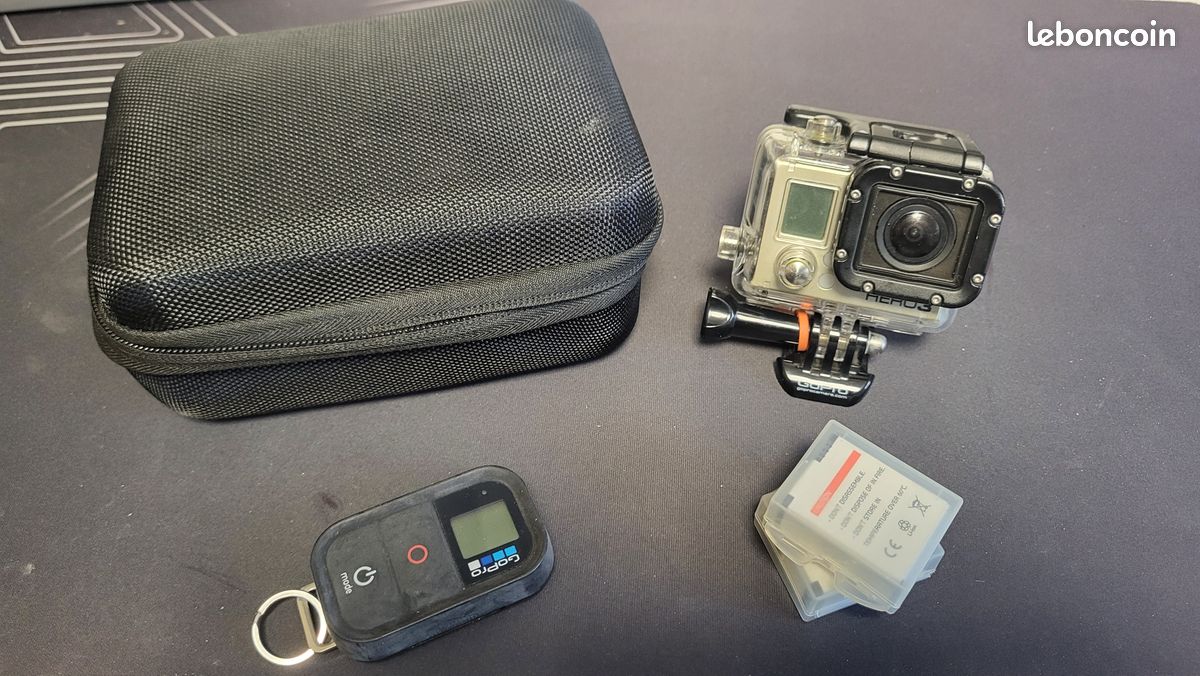 GOPRO Héros 3+ Plus Argent Appareil Photo Avec / Batterie & Câble USB Wi-Fi Ne e