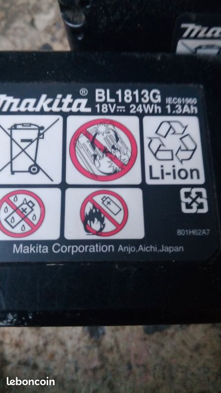 Batterie Makita 18V/1,3Ah (image 2)