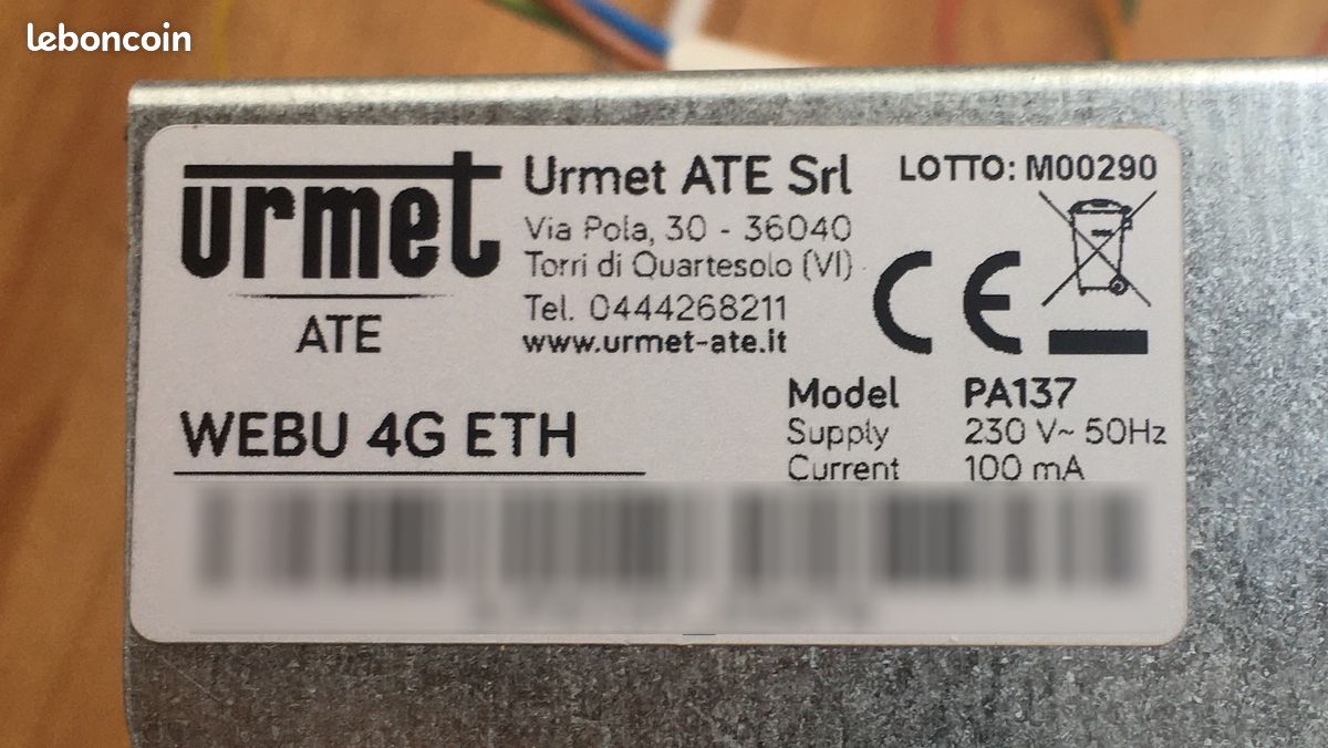 URMET transmetteur d'alarme WEBU 4G PA137 (image 3)