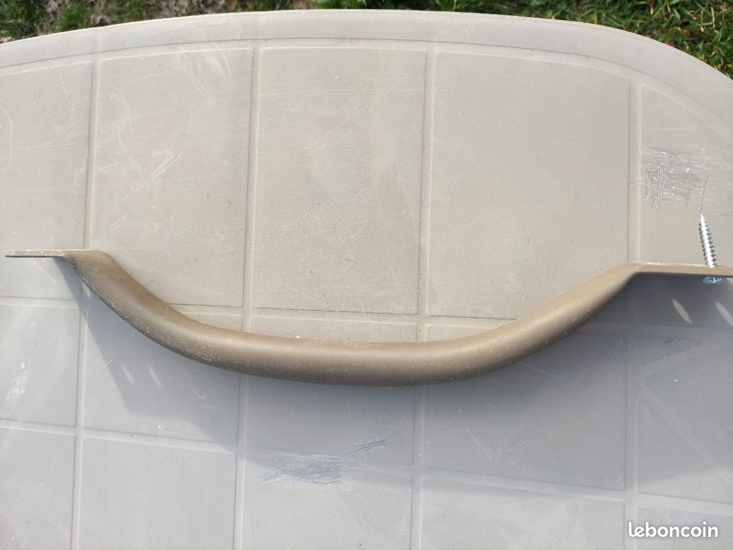 Barre d appui acier inox et blanc (image 3)