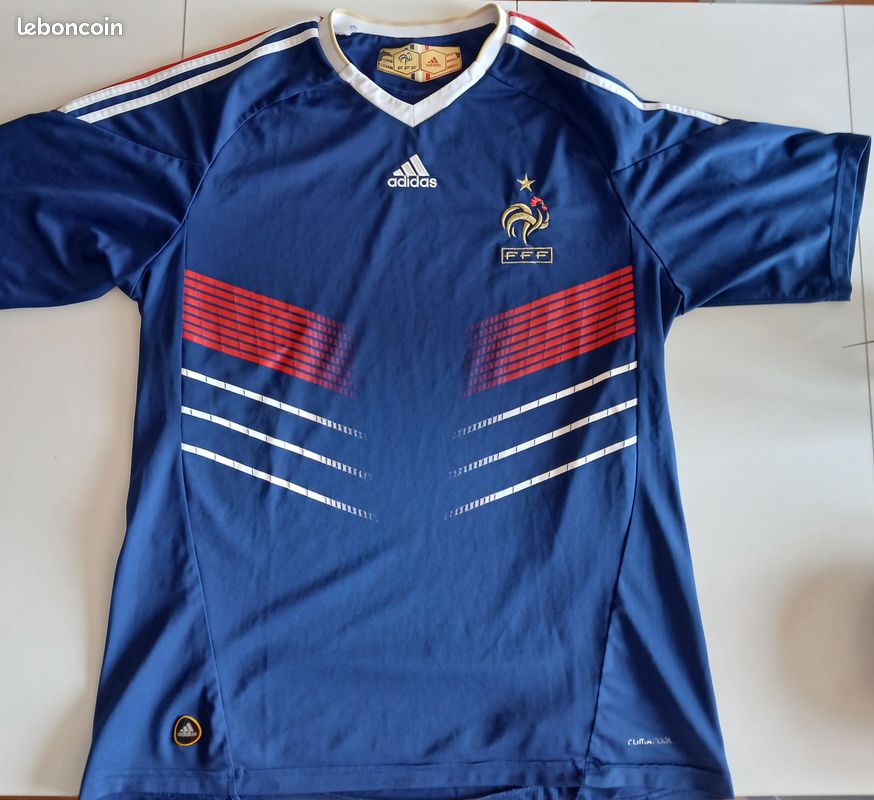Maillot/T shirt Adidas BENZEMA équipe de FRANCE FFF Coupe du Monde 2010 (Collector) - Taille M - Vêtements