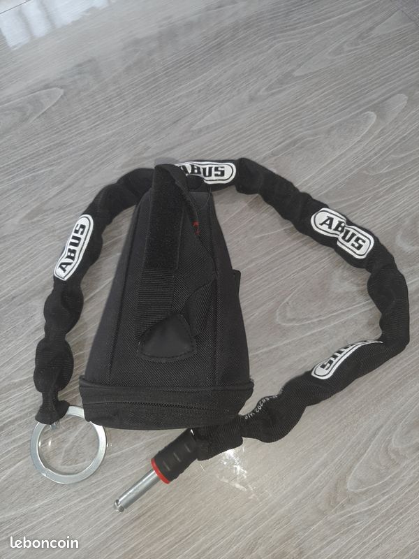 Chaîne Antivol Abus 10KS – Acier Inox, 130 Cm, état Correct