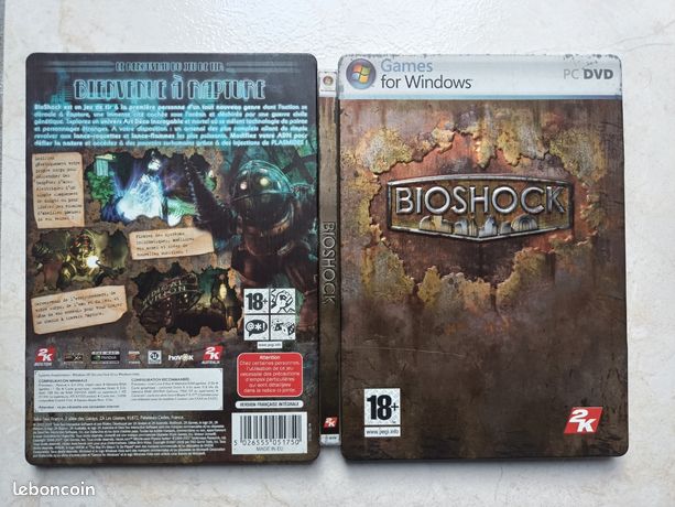 Bioshock - Version Steelbook Pour PC - Boîte Collector Complète, Bon état