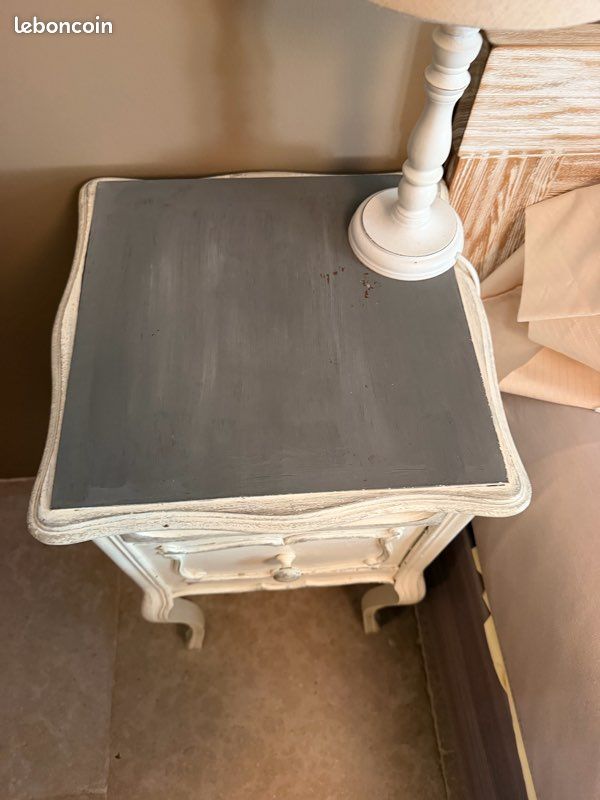 Lot tables de chevet, tête de lit, lit électrique et ses deux matelas ergonomiques André Renault (image 12)