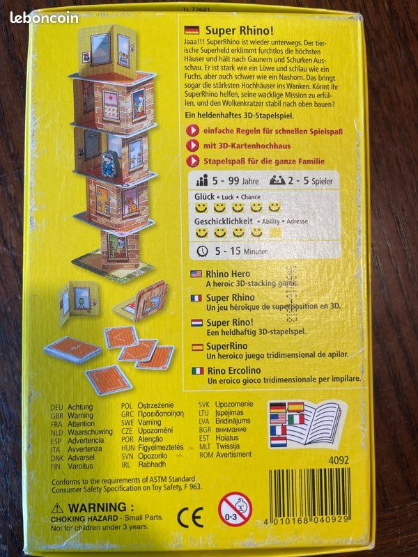 Super Rhino - jeu haba (image 2)