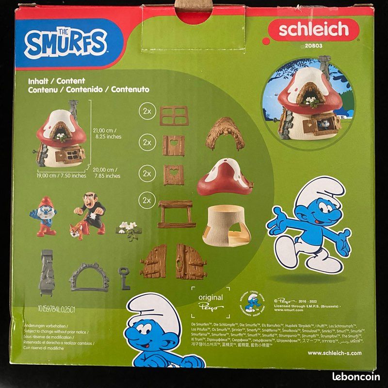 Pixi 2151 - Les Schtroumpfs - Azraël et Gargamel (8 figurines) - 1997 - auction online