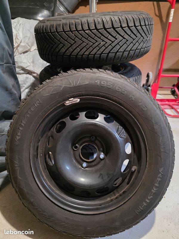 Roues hiver complètes 195/65R15 Citroën Peugeot (image 1)