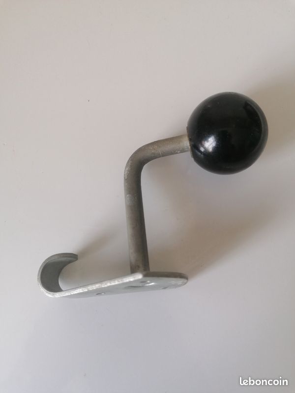 Patère vestiaire école boule Bakélite vintage (image 4)