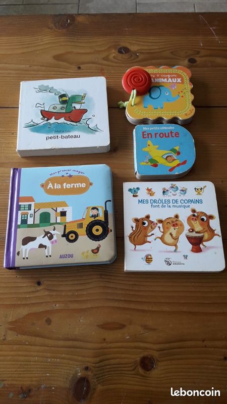Lot de 5 livres pour tout-petit livres d'éveil 0 à 3 ans (image 1)