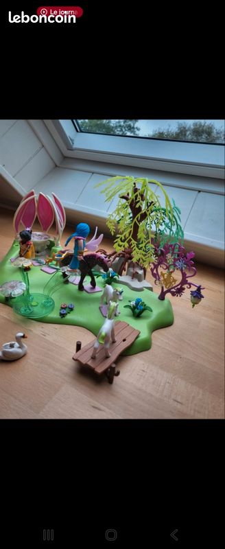 Playmobil fairies 5444 Ile des fées avec fontaine de pierres