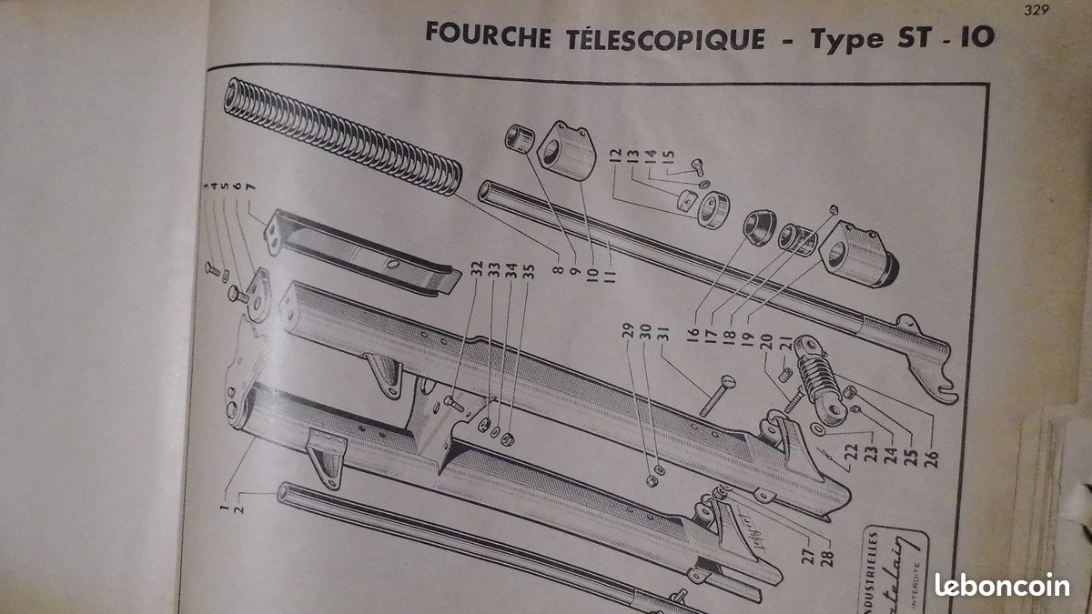 Paire de Paliers neufs pour fourche ST 10 MONET GOYON (image 3)