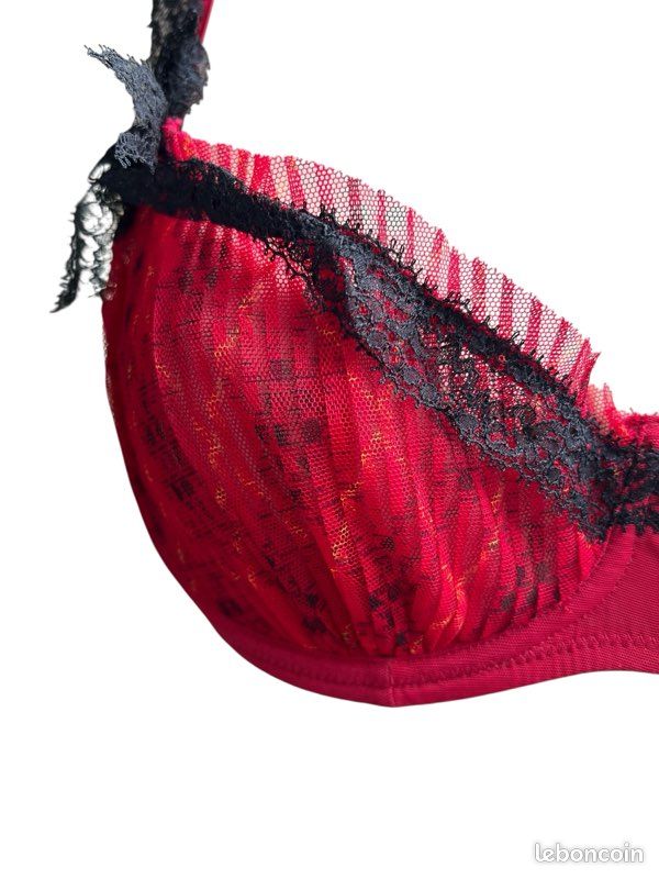 Guêpière Chantal Thomass Rouge Balconnet - Taille 95B, Neuf Sans étiquettes