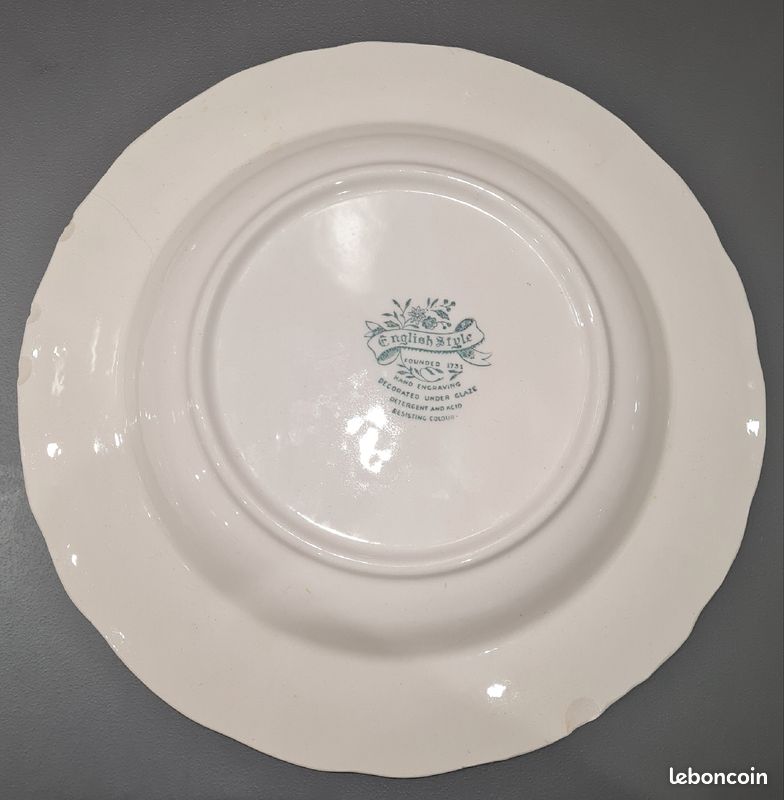 Assiettes anglaises 50's vintage (image 5)
