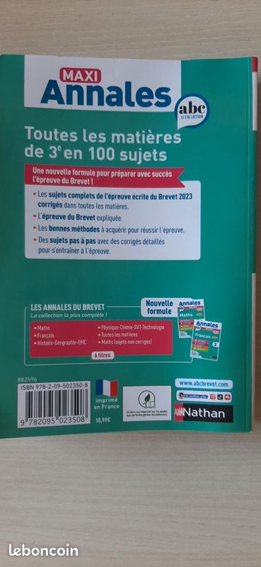 Annales Brevet 2024 Toutes les matières (image 2)