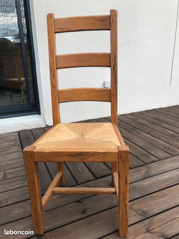 Lot de 4 chaises chêne massif (image 1)