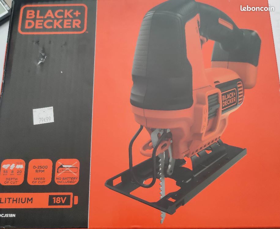 Black & Decker BDCJS18N-XJ Scie sauteuse 18V (sans batterie) (image 2)