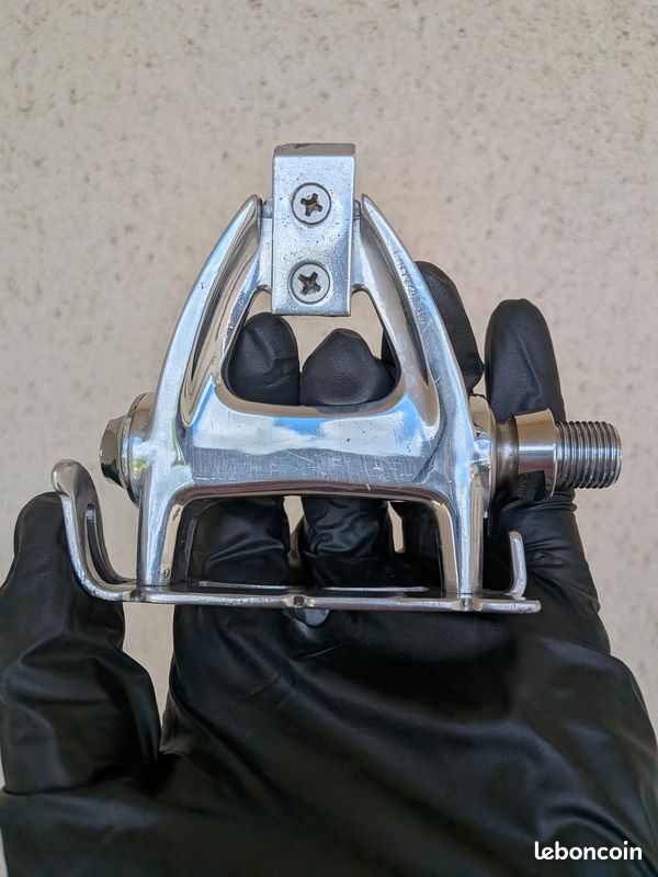 Campagnolo Chorus – pédales vintage aluminium poli miroir (image 2)
