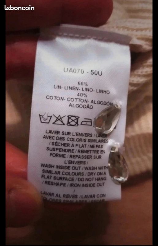 Petit pull coton lin Caroll neuf (image 6)
