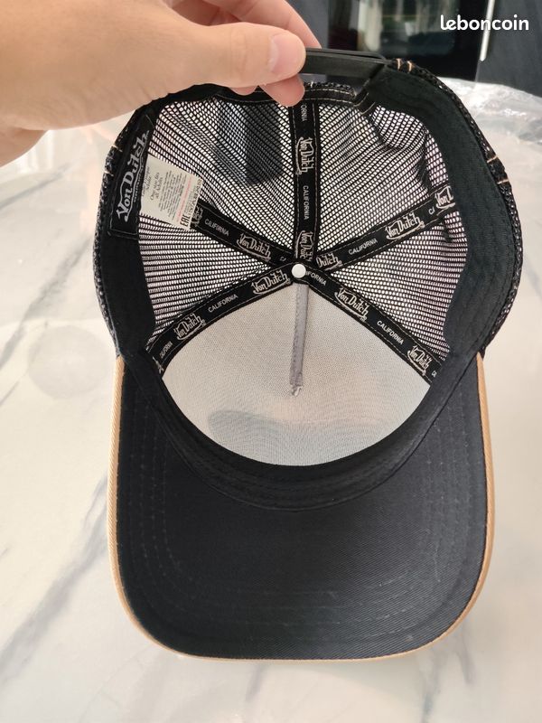 Casquette Von Dutch Truck California Black & Beige Trucker Cap Adult (image 6)