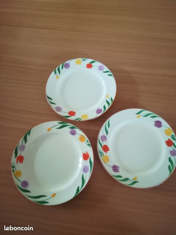 Vintage lot 8 assiettes ceramique anglaise Adderley Lawleys (image 3)