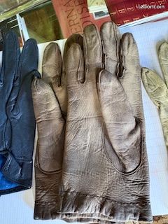 Lot de 11 paires de gants occasions et neufs chevreau ou agneau T.6 (image 11)