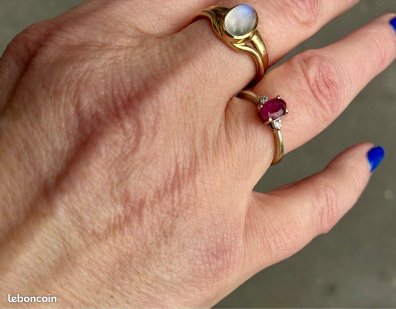 Bague or blanc (image 1)