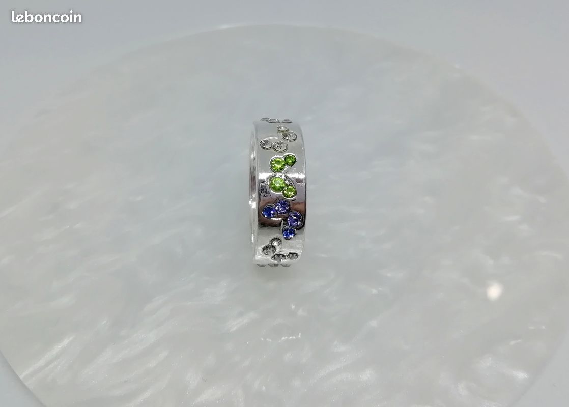 Bague strass multicolore (image 4)