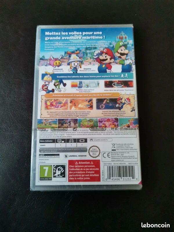 Jeu Mario et Luigi l'épopée fraternelle sur Nintendo switch encore sous blister jamais ouvert (image 3)