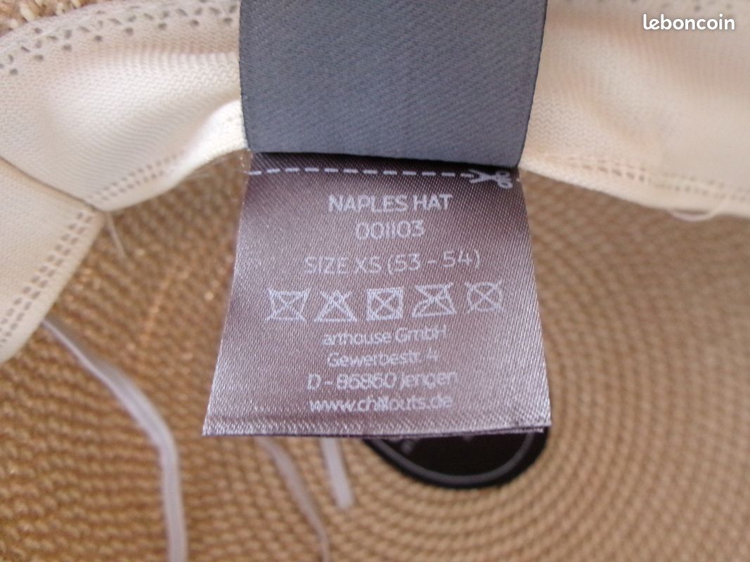 Chapeau capeline Chillouts "Naples" - Taille XS (53-54) - Excellent état (image 6)