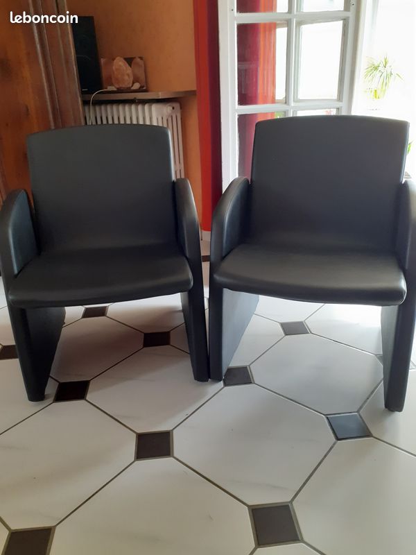 Fauteuils en simili cuir (image 3)