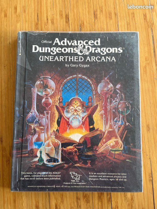 Advanced Dungeons & Dragons – Unearthed Arcana – TSR – Gary Gygax – 1985