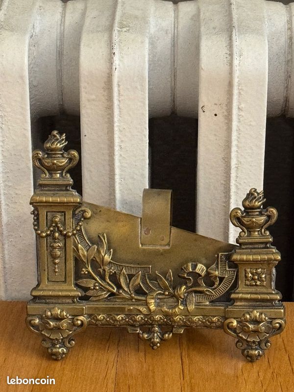 Cadre Photo Ancien Bronze/Laiton Style Napoléon III - Taille XXL, N°13